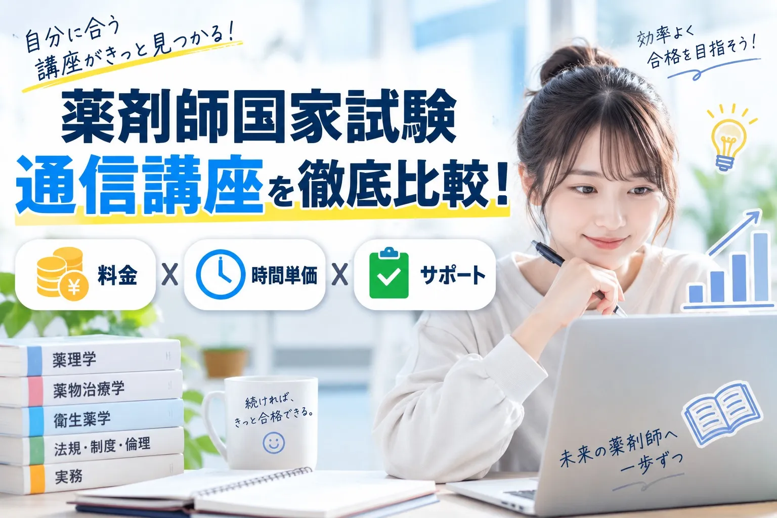 コスパが良い薬剤師国家試験対策の通信講座は?